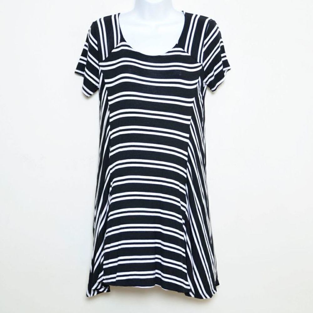 Altar'd State Striped Short Sleeve Dress